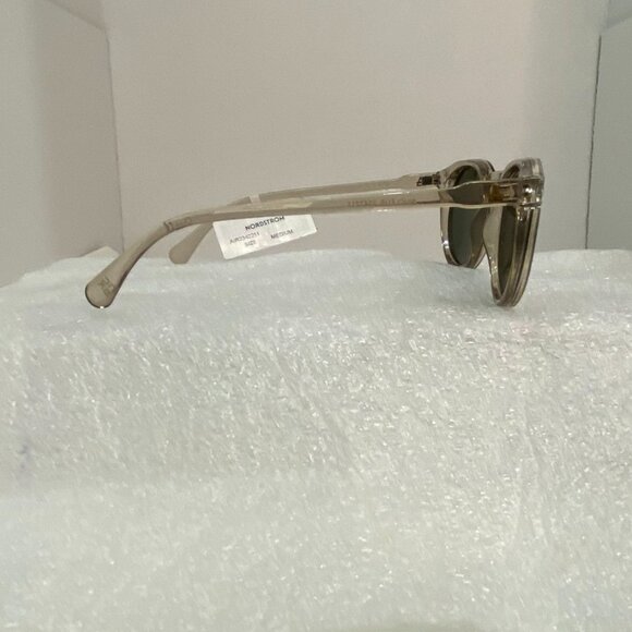 AIRE Nucleus Transparent Sand Sunglasses Khaki Polarized Lens Unisex NWT - Picture 6 of 10